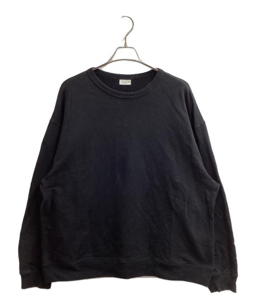 DRIES VAN NOTEN（ドリスヴァンノッテン）DRIES VAN NOTEN (ドリスヴァンノッテン) crew neck sweatshirt / クルーネックスウェット ブラック サイズ:Lの古着・服飾アイテム