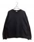 DRIES VAN NOTEN（ドリスヴァンノッテン）の古着「crew neck sweatshirt / クルーネックスウェット」｜ブラック