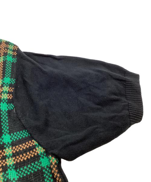 SUPREME（シュプリーム）Supreme　 (シュプリーム) Plaid Knit S/S Polo / プレイドショートスリーブ半袖ニットポロシャツ / 24SS ブラック サイズ:Lの古着・服飾アイテム