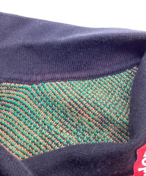 SUPREME（シュプリーム）Supreme　 (シュプリーム) Plaid Knit S/S Polo / プレイドショートスリーブ半袖ニットポロシャツ / 24SS ブラック サイズ:Lの古着・服飾アイテム
