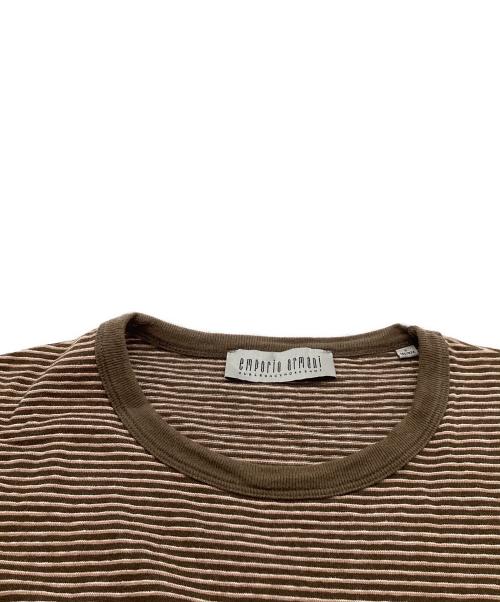 OUR LEGACY（アワーレガシー）OUR LEGACY (アワーレガシー) EMPORIO ARMANI (エンポリオ アルマーニ) Tasca T-Shirt / ボーダーTシャツ / WS2256TM ブラウン サイズ:Sの古着・服飾アイテム