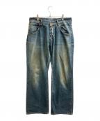 SOSHIOTSUKIソウシ オオツキ）の古着「The Front Lowrize Flare Denim / フロント ロウライズフレアデニム / S23SS04DNM / Made in JAPAN / 日本製」｜ブルー