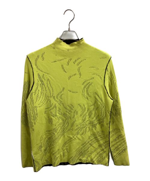 NAMACHEKO（ナマチェコ）NAMACHEKO (ナマチェコ) Green Nyas Turtleneck / グリーン ニャス タートルネックニット / NW19 0703 / Made in Belgium / ベルギー製 ネイビー サイズ:XLの古着・服飾アイテム
