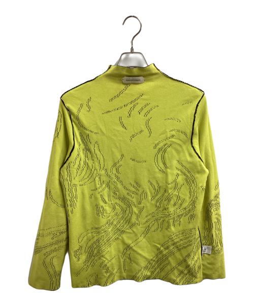 NAMACHEKO（ナマチェコ）NAMACHEKO (ナマチェコ) Green Nyas Turtleneck / グリーン ニャス タートルネックニット / NW19 0703 / Made in Belgium / ベルギー製 ネイビー サイズ:XLの古着・服飾アイテム