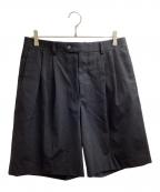 AURALEEオーラリー）の古着「LIGHT WOOL MAX GABARDINE SHORTS / A23SP04MG」｜ブラック