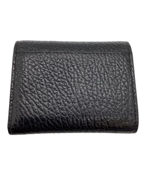 Maison Margiela（メゾンマルジェラ）Maison Margiela (メゾンマルジェラ) 4ステッチ 三つ折り ウォレット / グレインレザースリーフォールドウォレット  ブラックの古着・服飾アイテム