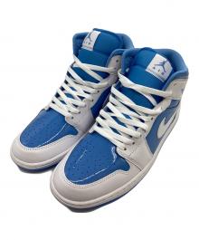 NIKE（ナイキ）の古着「Air Jordan 1 Mid "White/Legend Blue" / FZ2142-114」｜スカイブルー