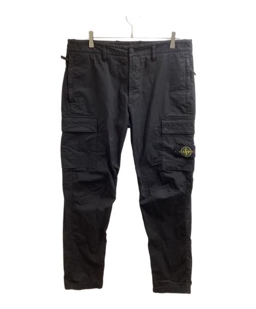 STONE ISLAND（ストーンアイランド）STONE ISLAND (ストーンアイランド) テーパード カーゴパンツ / tapered cargo pants / 801530410 /  ブラック サイズ:W34 (86cm)の古着・服飾アイテム