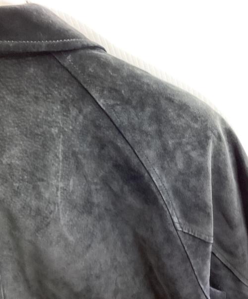 BURBERRY LONDON（バーバリーロンドン）BURBERRY LONDON (バーバリーロンドン) Suede Dog Ear Blouson / スウェードスイングトップ / BBP83-241-28 ブラック サイズ:Lの古着・服飾アイテム