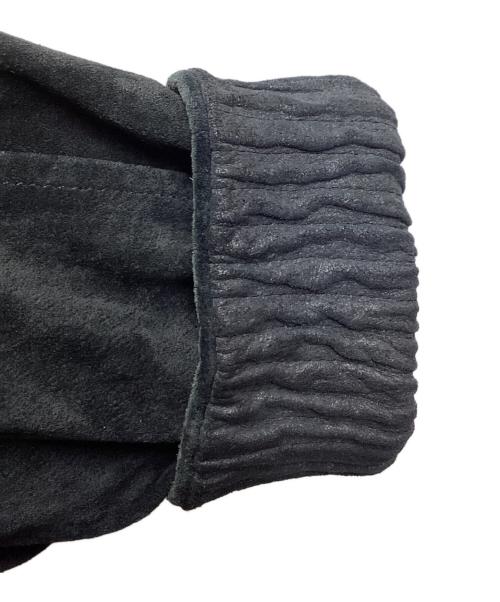 BURBERRY LONDON（バーバリーロンドン）BURBERRY LONDON (バーバリーロンドン) Suede Dog Ear Blouson / スウェードスイングトップ / BBP83-241-28 ブラック サイズ:Lの古着・服飾アイテム