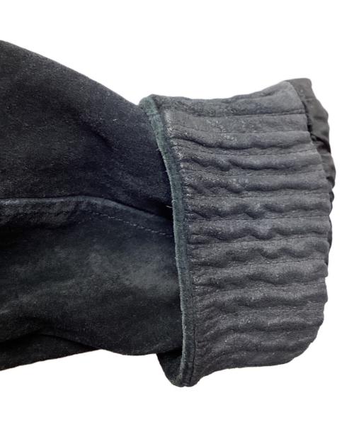 BURBERRY LONDON（バーバリーロンドン）BURBERRY LONDON (バーバリーロンドン) Suede Dog Ear Blouson / スウェードスイングトップ / BBP83-241-28 ブラック サイズ:Lの古着・服飾アイテム