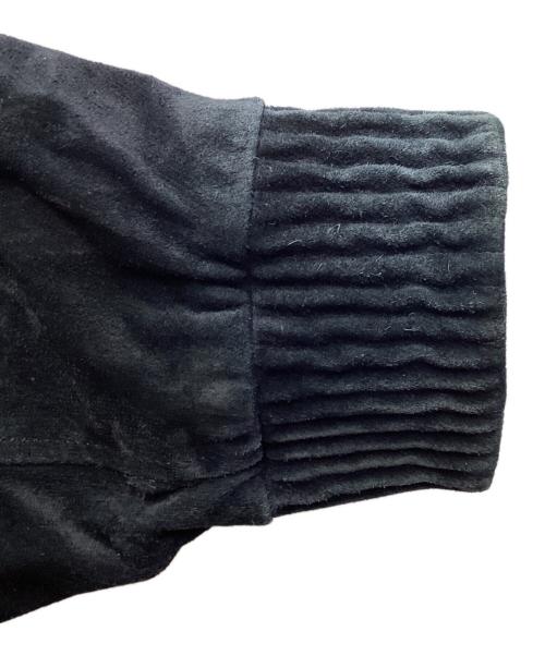 BURBERRY LONDON（バーバリーロンドン）BURBERRY LONDON (バーバリーロンドン) Suede Dog Ear Blouson / スウェードスイングトップ / BBP83-241-28 ブラック サイズ:Lの古着・服飾アイテム