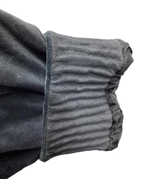 BURBERRY LONDON（バーバリーロンドン）BURBERRY LONDON (バーバリーロンドン) Suede Dog Ear Blouson / スウェードスイングトップ / BBP83-241-28 ブラック サイズ:Lの古着・服飾アイテム