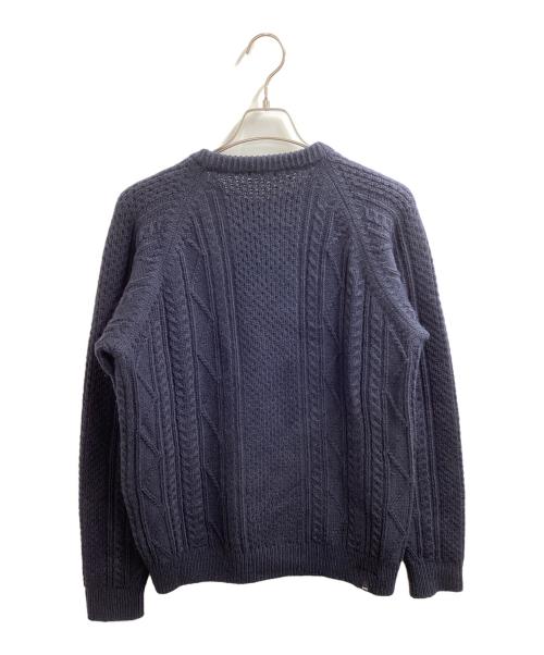 Denham（デンハム）Denham (デンハム) ALAN KNIT NAVY / アラン ニット ネイビー / Made in JAPAN / 日本製 ネイビー サイズ:表記無しの古着・服飾アイテム