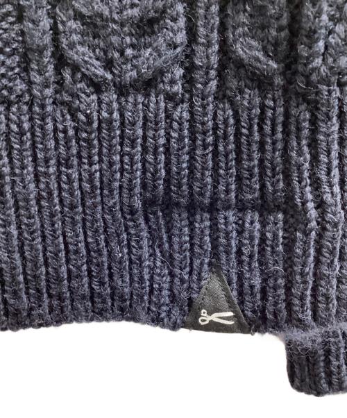 Denham（デンハム）Denham (デンハム) ALAN KNIT NAVY / アラン ニット ネイビー / Made in JAPAN / 日本製 ネイビー サイズ:表記無しの古着・服飾アイテム