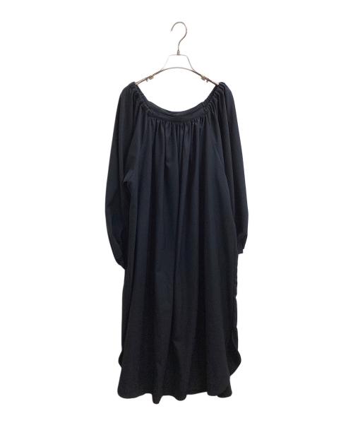 Louren（ローレン）louren (ローレン) バルーンスリーブボリュームドレス ネイビー サイズ:FREEの古着・服飾アイテム