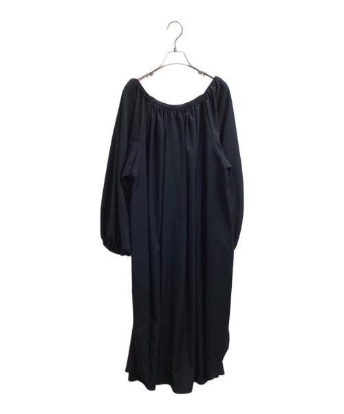 Louren（ローレン）louren (ローレン) バルーンスリーブボリュームドレス ネイビー サイズ:FREEの古着・服飾アイテム