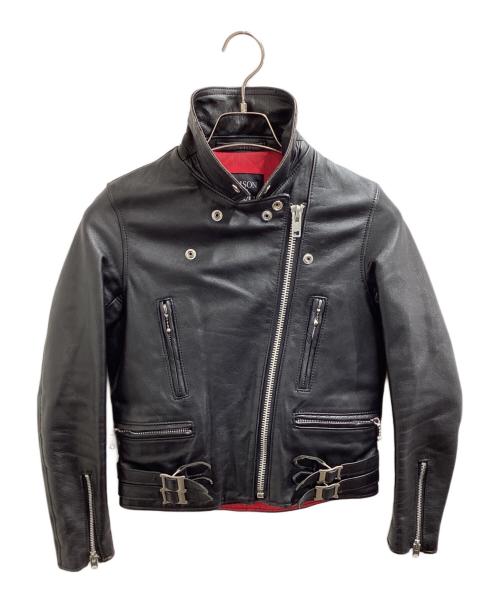 MAISON DE REEFUR（メゾン ド リーファー）MAISON DE REEFUR Leather Rider's Jacket Black / ライダースジャケット ブラック / EOL-7440-B / Made in Pakistan / パキスタン製  ブラック サイズ:36の古着・服飾アイテム
