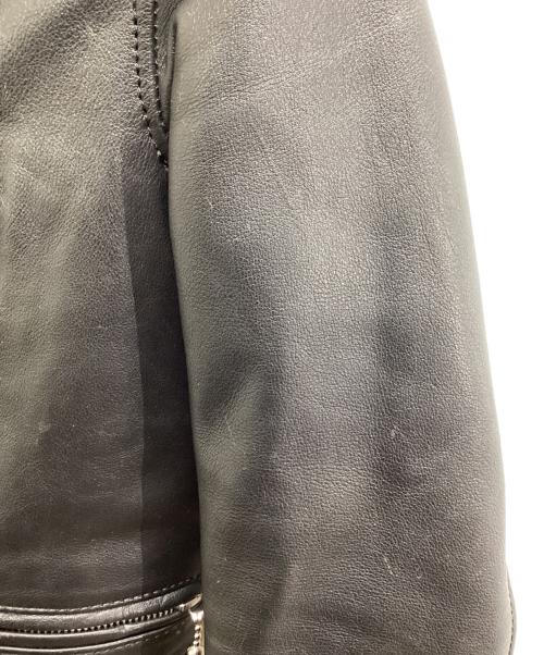 MAISON DE REEFUR（メゾン ド リーファー）MAISON DE REEFUR Leather Rider's Jacket Black / ライダースジャケット ブラック / EOL-7440-B / Made in Pakistan / パキスタン製  ブラック サイズ:36の古着・服飾アイテム