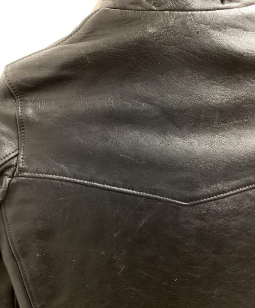 MAISON DE REEFUR（メゾン ド リーファー）MAISON DE REEFUR Leather Rider's Jacket Black / ライダースジャケット ブラック / EOL-7440-B / Made in Pakistan / パキスタン製  ブラック サイズ:36の古着・服飾アイテム