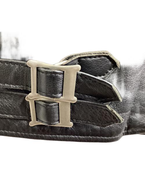 MAISON DE REEFUR（メゾン ド リーファー）MAISON DE REEFUR Leather Rider's Jacket Black / ライダースジャケット ブラック / EOL-7440-B / Made in Pakistan / パキスタン製  ブラック サイズ:36の古着・服飾アイテム