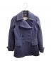 BURBERRY（バーバリー）の古着「Wool Cashmere Short Trench Coat Navy / ウールカシミヤ ショートトレンチコート ネイビー / BAFORDOO72TRA / Made in Bosnia and Herzegovina / ボスニアヘルツェゴビナ製」｜ネイビー