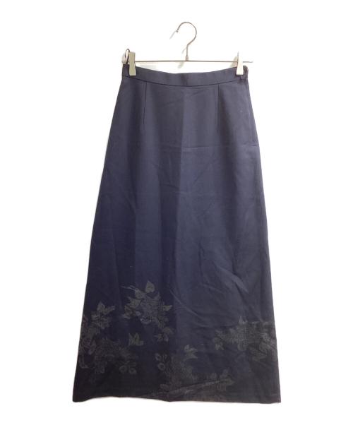 tricot COMME des GARCONS（トリココムデギャルソン）tricot COMME des GARCONS (トリココムデギャルソン) ウールロングスカート / TS-08002M / AD1996 ネイビー サイズ:Mの古着・服飾アイテム
