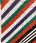 GUCCI (グッチ) adidas (アディダス) Stripe Print Cotton Scarf / ストライプ プリント コットン スカーフ マルチカラー：12000円