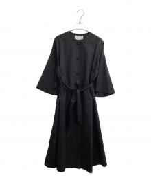 Loulou Willoughby（ルルウィルビー）の古着「フリルスリーブタフタコート / 212310-17-040」｜ブラック