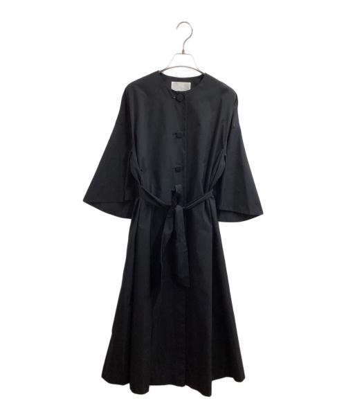 Loulou Willoughby（ルルウィルビー）Loulou Willoughby (ルルウィルビー) フリルスリーブタフタコート / 212310-17-040 ブラック サイズ:1の古着・服飾アイテム