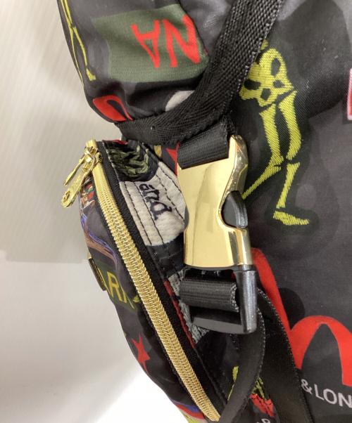 MARK&LONA（マークアンドロナ）MARK&LONA (マークアンドロナ) printed backpack / 総柄バックパック /  ブラックの古着・服飾アイテム