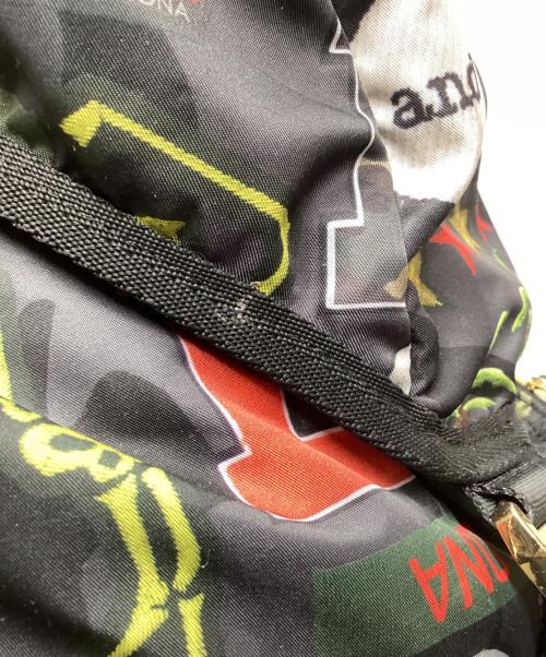 MARK&LONA（マークアンドロナ）MARK&LONA (マークアンドロナ) printed backpack / 総柄バックパック /  ブラックの古着・服飾アイテム