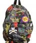 中古・古着 MARK&LONA (マークアンドロナ) printed backpack / 総柄バックパック /  ブラック：18000円