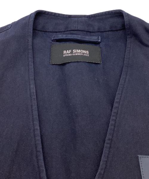 RAF SIMONS（ラフシモンズ）RAF SIMONS (ラフシモンズ) Denim oversized gilet / 221-W663 / イタリア製 ネイビー サイズ:1の古着・服飾アイテム