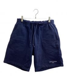 COMME des GARCONS HOMME（コムデギャルソン オム）の古着「ロゴスウェットショーツ / HI-P027 / AD2021」｜ネイビー