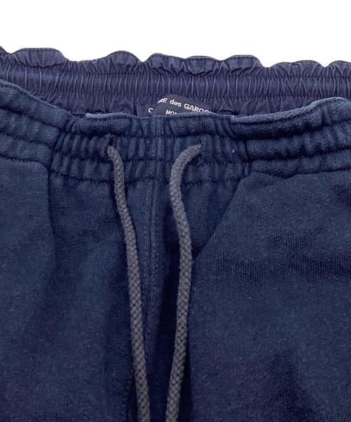 COMME des GARCONS HOMME（コムデギャルソン オム）COMME des GARCONS HOMME (コムデギャルソン オム) ロゴスウェットショーツ / HI-P027 / AD2021 ネイビー サイズ:XSの古着・服飾アイテム