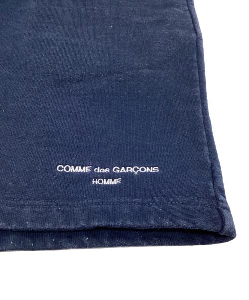 COMME des GARCONS HOMME（コムデギャルソン オム）COMME des GARCONS HOMME (コムデギャルソン オム) ロゴスウェットショーツ / HI-P027 / AD2021 ネイビー サイズ:XSの古着・服飾アイテム