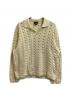 stussy　（ステューシー）の古着「OPEN KNIT COLLARED SWEATER / オープンカラーニット / 117235」｜アイボリー
