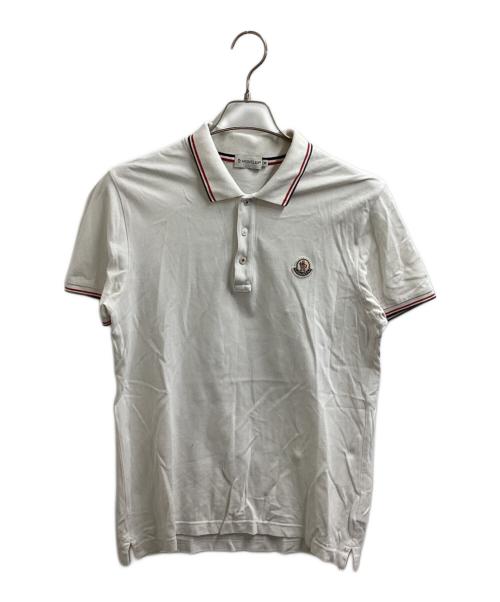 MONCLER（モンクレール）MONCLER (モンクレール) ポロシャツ / 310918345600 ホワイト サイズ:Mの古着・服飾アイテム