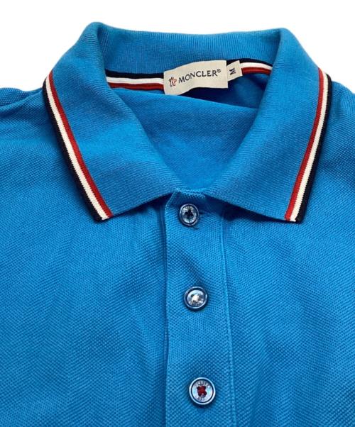 MONCLER（モンクレール）MONCLER (モンクレール) ポロシャツ / 41091834560084093 ブルー サイズ:Mの古着・服飾アイテム