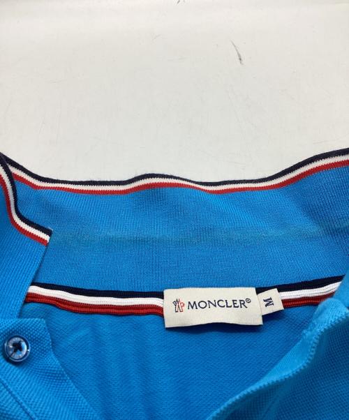 MONCLER（モンクレール）MONCLER (モンクレール) ポロシャツ / 41091834560084093 ブルー サイズ:Mの古着・服飾アイテム