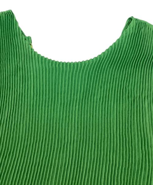 MIYAKE DESIGN STUDIO（ミヤケ デザイン スタジオ）MIYAKE DESIGN STUDIO (ミヤケ デザイン スタジオ) プリーツワンピース グリーン サイズ:記載無しの古着・服飾アイテム