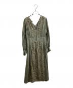 Ameriアメリ）の古着「SHIRRING PLEATS DRESS / 01010531260」｜カーキ