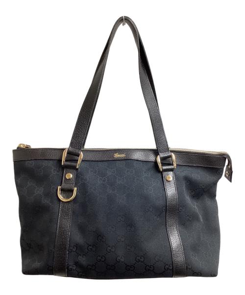 GUCCI（グッチ）GUCCI (グッチ) GG Logo Canvas Bag / GGキャンバス / 141470 / Made in ITALY / イタリア製 ブラックの古着・服飾アイテム