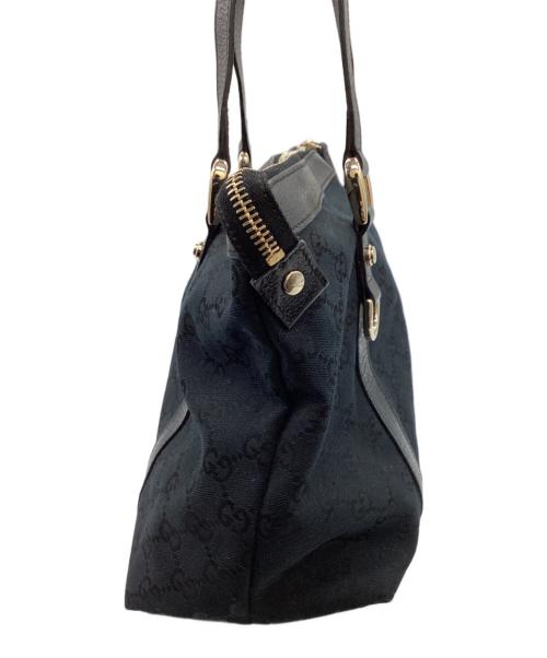 GUCCI（グッチ）GUCCI (グッチ) GG Logo Canvas Bag / GGキャンバス / 141470 / Made in ITALY / イタリア製 ブラックの古着・服飾アイテム