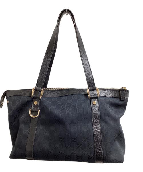 GUCCI（グッチ）GUCCI (グッチ) GG Logo Canvas Bag / GGキャンバス / 141470 / Made in ITALY / イタリア製 ブラックの古着・服飾アイテム