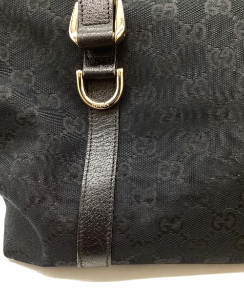 GUCCI（グッチ）GUCCI (グッチ) GG Logo Canvas Bag / GGキャンバス / 141470 / Made in ITALY / イタリア製 ブラックの古着・服飾アイテム
