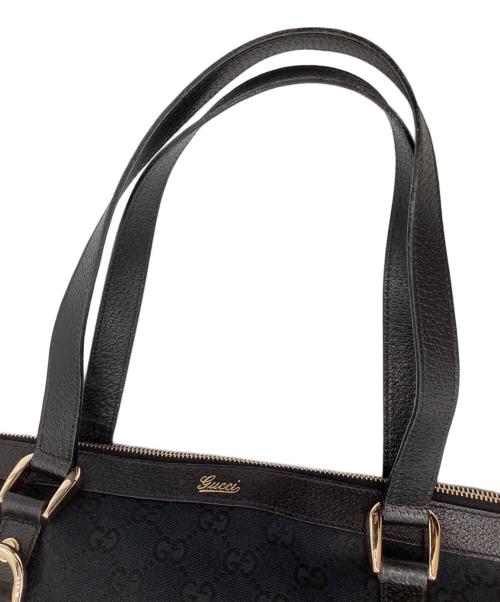 GUCCI（グッチ）GUCCI (グッチ) GG Logo Canvas Bag / GGキャンバス / 141470 / Made in ITALY / イタリア製 ブラックの古着・服飾アイテム