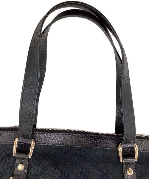 GUCCI（グッチ）GUCCI (グッチ) GG Logo Canvas Bag / GGキャンバス / 141470 / Made in ITALY / イタリア製 ブラックの古着・服飾アイテム