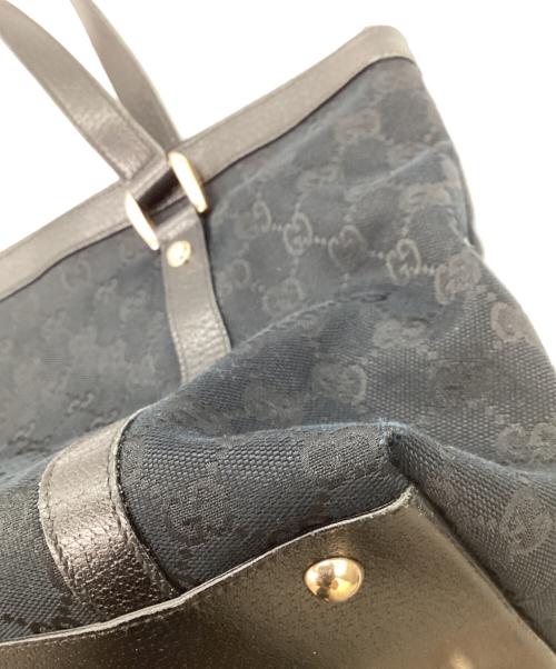 GUCCI（グッチ）GUCCI (グッチ) GG Logo Canvas Bag / GGキャンバス / 141470 / Made in ITALY / イタリア製 ブラックの古着・服飾アイテム